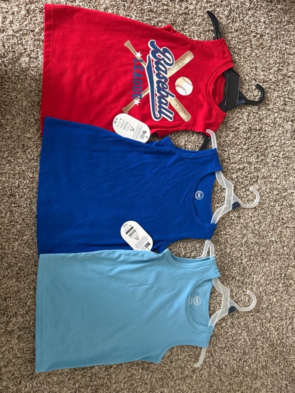 Wonder Nation Sleeveless Tank Top - Red, Royal Blue, Light Blue size 4/5
